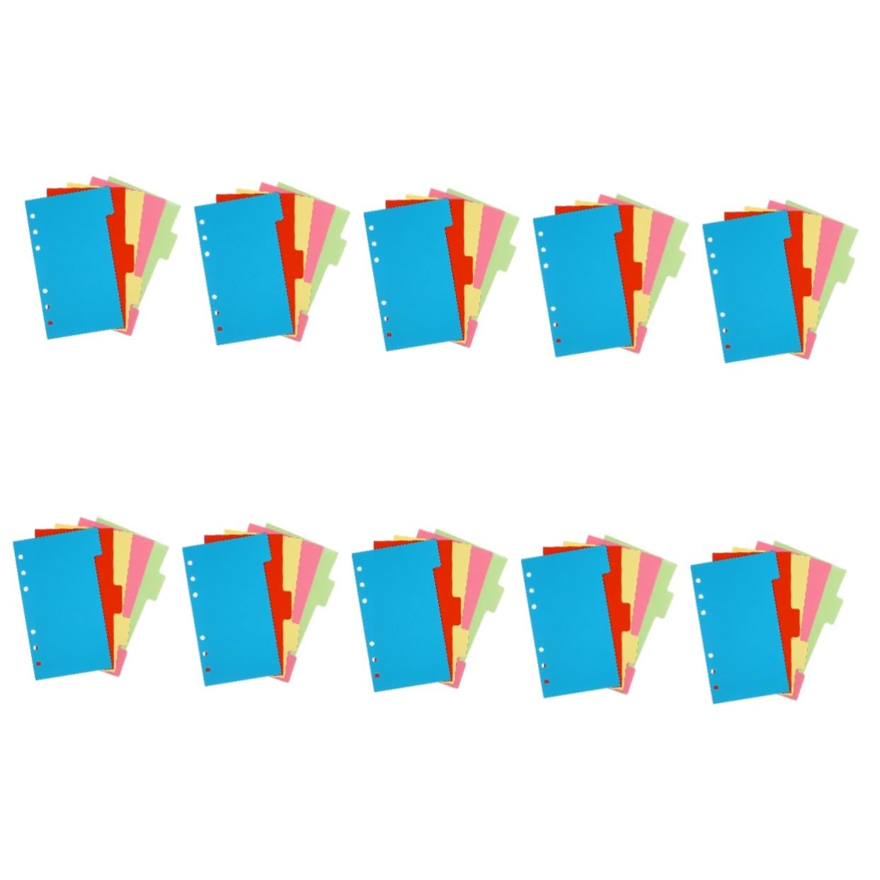 jojofuny 60 Ensembles Dividers Colorés pour Intercalaires de Carnet par Set Accessoires Scolaires Pratiques pour Écriture et Dessin Résistants et Polyvalents Couleur