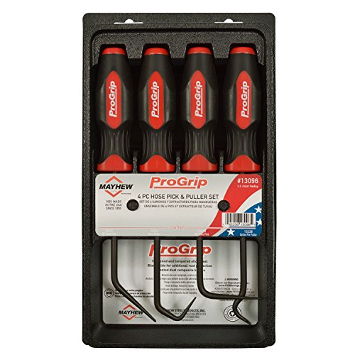 Mayhew Tools 13096 ProGrip 4-Piece Hose Pick Set, Black Oxide
