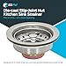 EZ-FLO Kitchen Sink Strainer with Die-Cast Slip-Joint Nut, Fits 3-1/2 to 4 Inch Openings, Stainless Steel, 30001