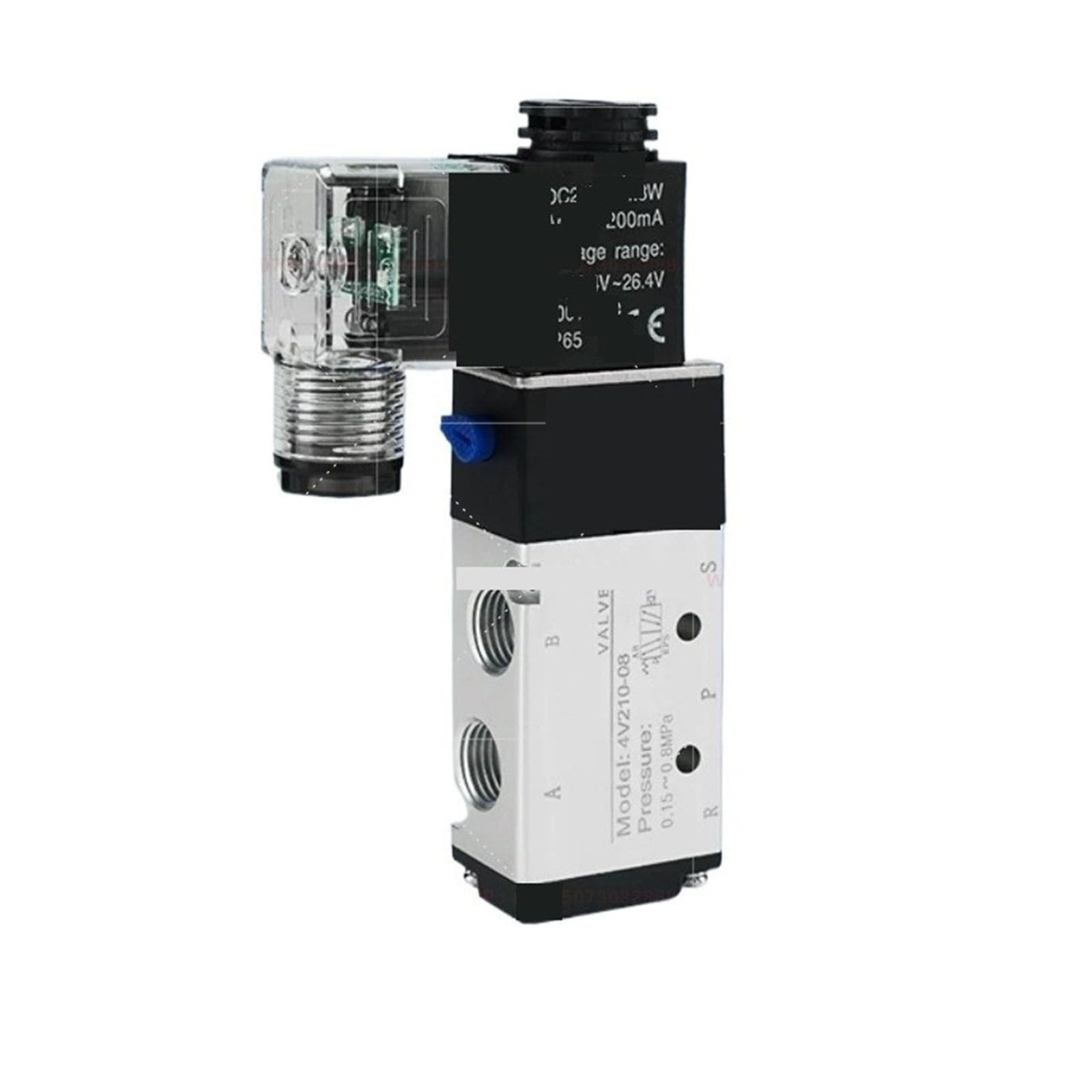 Válvula de inversión solenoide neumática, dos posiciones y cinco vías, DC24V/AC220V(4V310-10 AC110V)