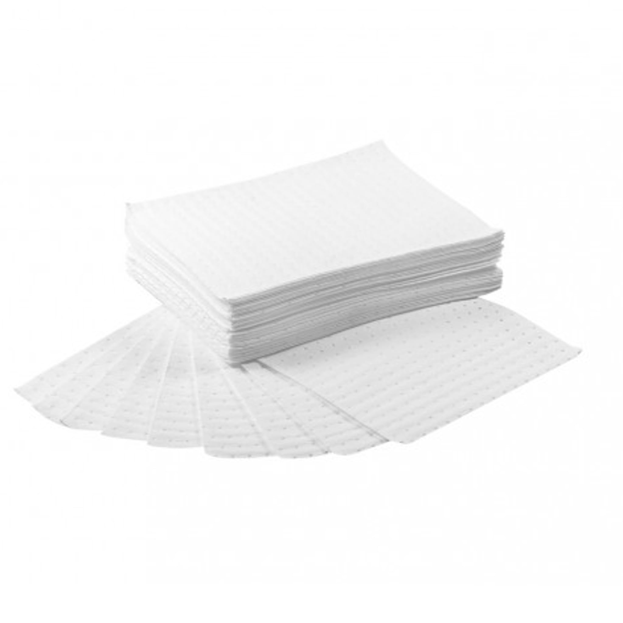 Bricoloco Foglie assorbenti di olio e idrocarburi idrofobici. Assorbente di oli idrorepellenti. 50 x 40 cm e 0,9 litri di assorbimento. (10)