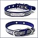 Personalized Reflective Cat Collars with Name Tag and Plated,Engraved Custom Cat Collar with Name and Phone,Kitten Collar with Safety Buckle Adjustable for Cats and Kitten(Blue)