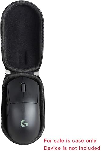 Vista 2 de Hermitshell Hard Travel Case for Logitech G PRO X SUPERLIGHT 2 / Logitech G PRO X SUPERLIGHT / Logitech G PRO Wireless Gaming Mouse (Black)