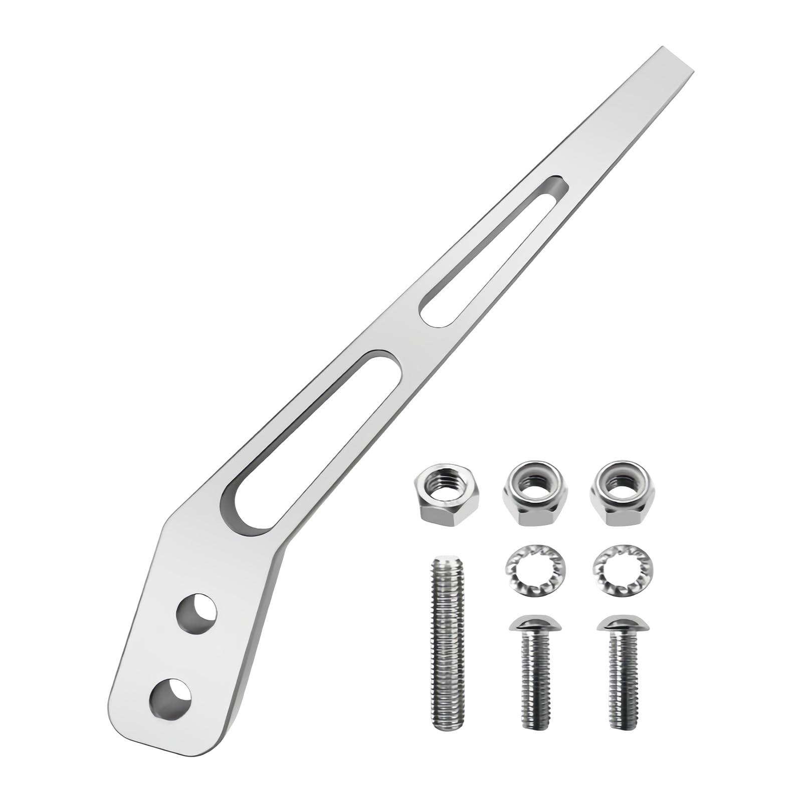 Kaeltsyn 10Inch Curved Aluminum Shifter Stick Aluminum Shifter Handle Lever for Tremec T56 TKO500 Transmissions Handle