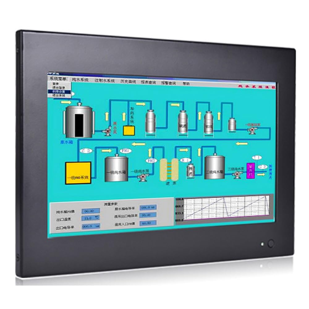 10.1 Inch Backlit TFT LED Embedded Industrial Panel PC, Resistive Touch Screen, I5 3317U 3337U, PW12, 1024 x 600, HDMI, VGA, 2 x COM, 4G RAM, 128G SSD