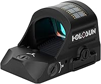 Vista 10 de HOLOSUN HE507C-GR X2 / HS507C X2 2 MOA Dot & 32 MOA Circle Open Reflex Pistol Sight - Durable Shake-Awake Solar Failsafe Parallax-Free Aluminum Red