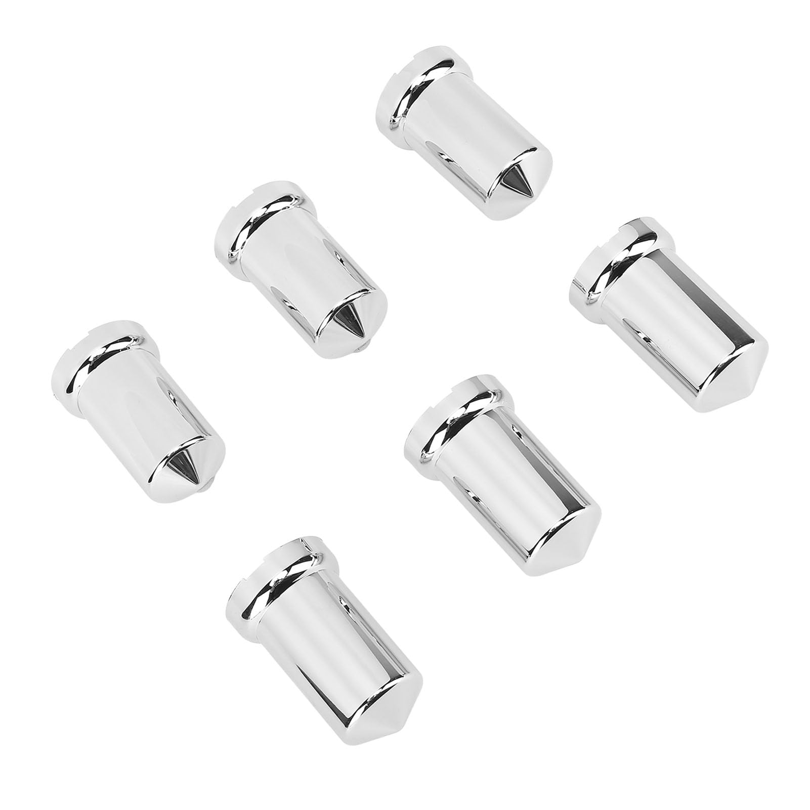 SUNGOOYUE Osłony Nakrętek do kół Naczep Czarne Nakładki ABS 33 Mm X 78 Mm Chromowane, 20 szt. z Narzędziem do ściągania Ciężarówek, Przyczep i Pojazdów (40szt)