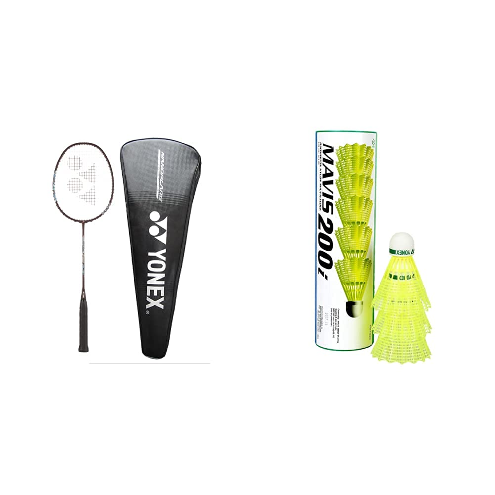 YONEX Badminton Racquet Nanoflare 29i (G4, 77 Grams, 30 lbs Tension), Material: Graphite, Color: Red