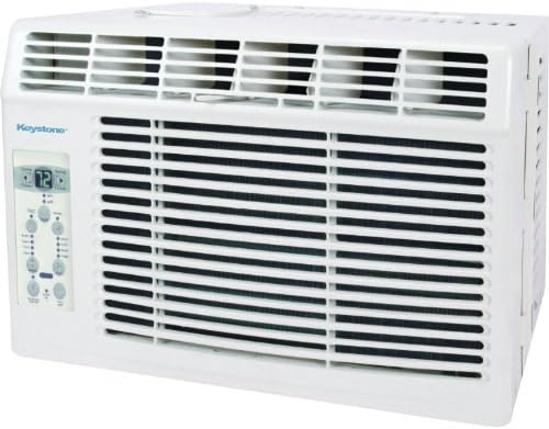 Keystone Window-Mounted Air Conditioner with Follow Me LCD Remote Control