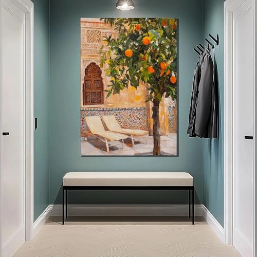 Toile oranger marocaine grand format impression haute définition - 2