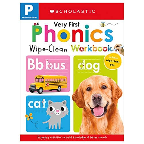 Wipe Clean Workbook: Pre-K My Very First Phonics (Scholastic Early Learners) by Scholastic