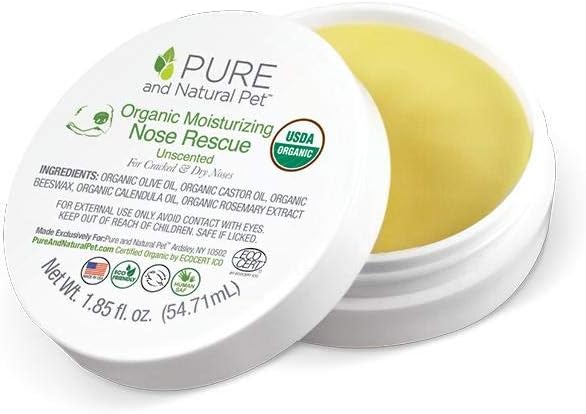 Pure and Natural Pet - Organic Moisturizing Nose Rescue 1.85 oz, White (PN208)