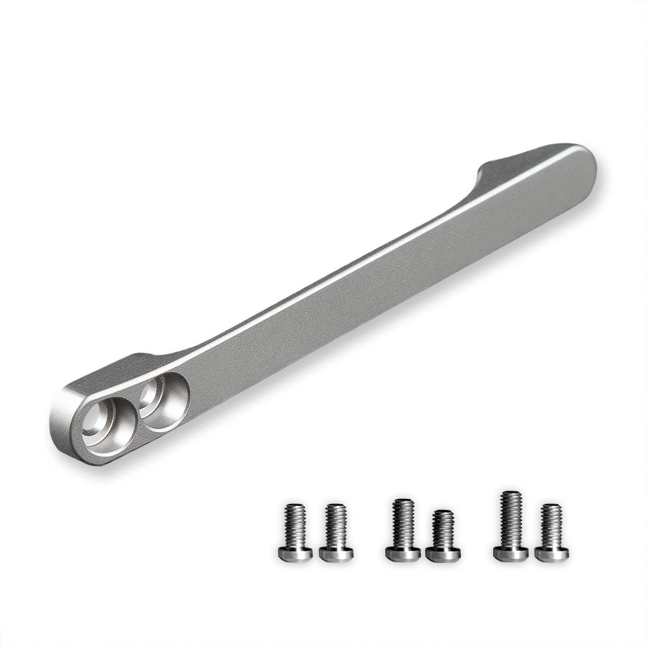 Titanium Pocket Clip with 6PCS Titanium Screws, Suitable for Models Listed on the Product Description T001C (Plain)