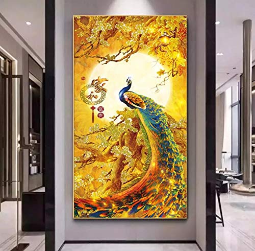 Kit art crafts paon d'or 70x160cm, cadeau de loisirs creatifs original