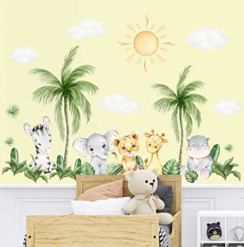 Vinilo Decorativo Safari Animal para Pared 39.3x15.7 in miniatura 5