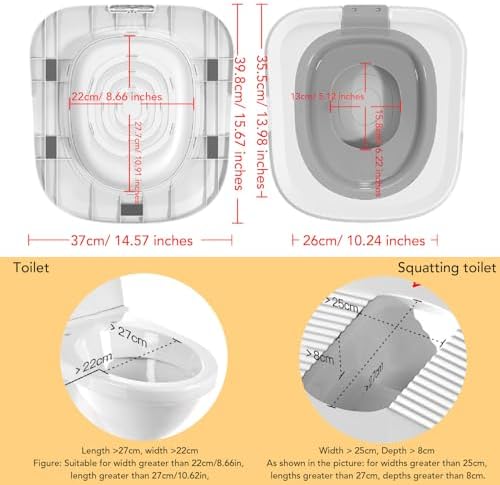 Upgraded Cat Toilet Trainer Kit, Universal Reusable Cat Potty Toilet Training Kit, Removable Cat Toilet Training Kit, Toilet Litter Box Trainer for Home Pet Care (Gray)
