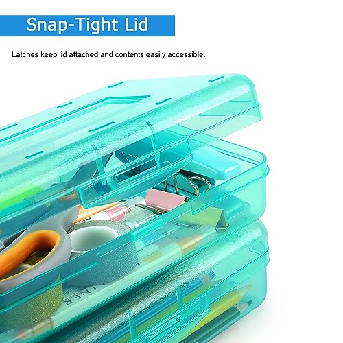 Image of Tamaki 1 Pack Plastic Pencil Box Large Capacity, Light Green