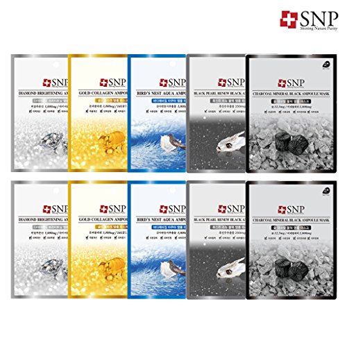 [SNP] Ampoule Mask 25ml Pack of 10 (5 Type x 2)