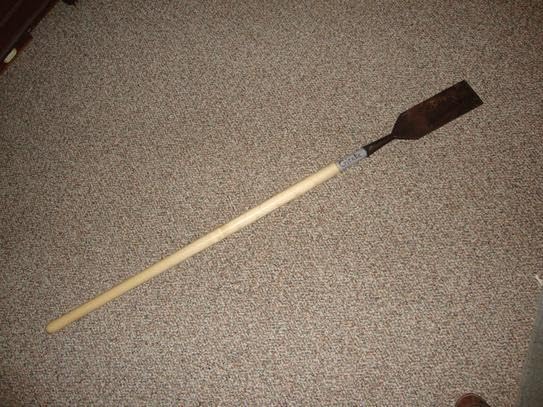 Rocky Mountain Goods Replacement Wood Shovel Handle 54” - Strong Hardwood Handle with Socket Pattern and 3/4” Eye - Hanging Hook - May Need Altering for Some Shovel Models - 6" Chuck
