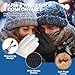 SIMARI Winter Waterproof Warm Gloves Women Men with Touchscreen Fingers, Ski Snow Windproof for Cold Weather Thermal, for Running Hiking Driving Cycling Outdoor Sports Daily Work