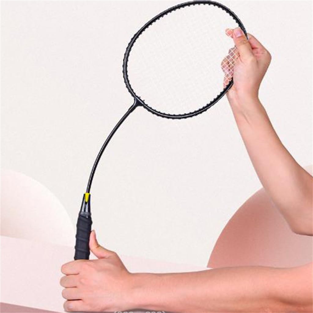 Badminton Racket Unisex Single and Racket No Label Solid Colour Lightweight