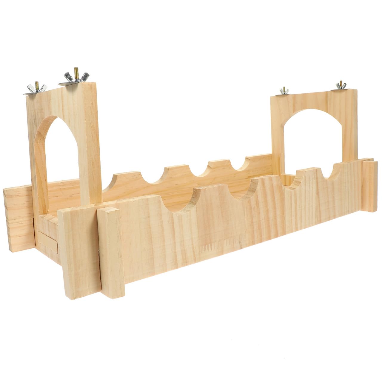 Generisch Haustierbrücke aus Holz für kleine Tiere, leichte Hängebrücke mit kreativer Form, geeignet für Chinchillas und Hamster im Käfig