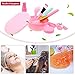 anezus 11 Pcs DIY Facial mask Mixing Tool Kit with Bowl Stick Spatula Silicone Brush Spray Bottle Puff Soaking Bottle Gauges (Pink)