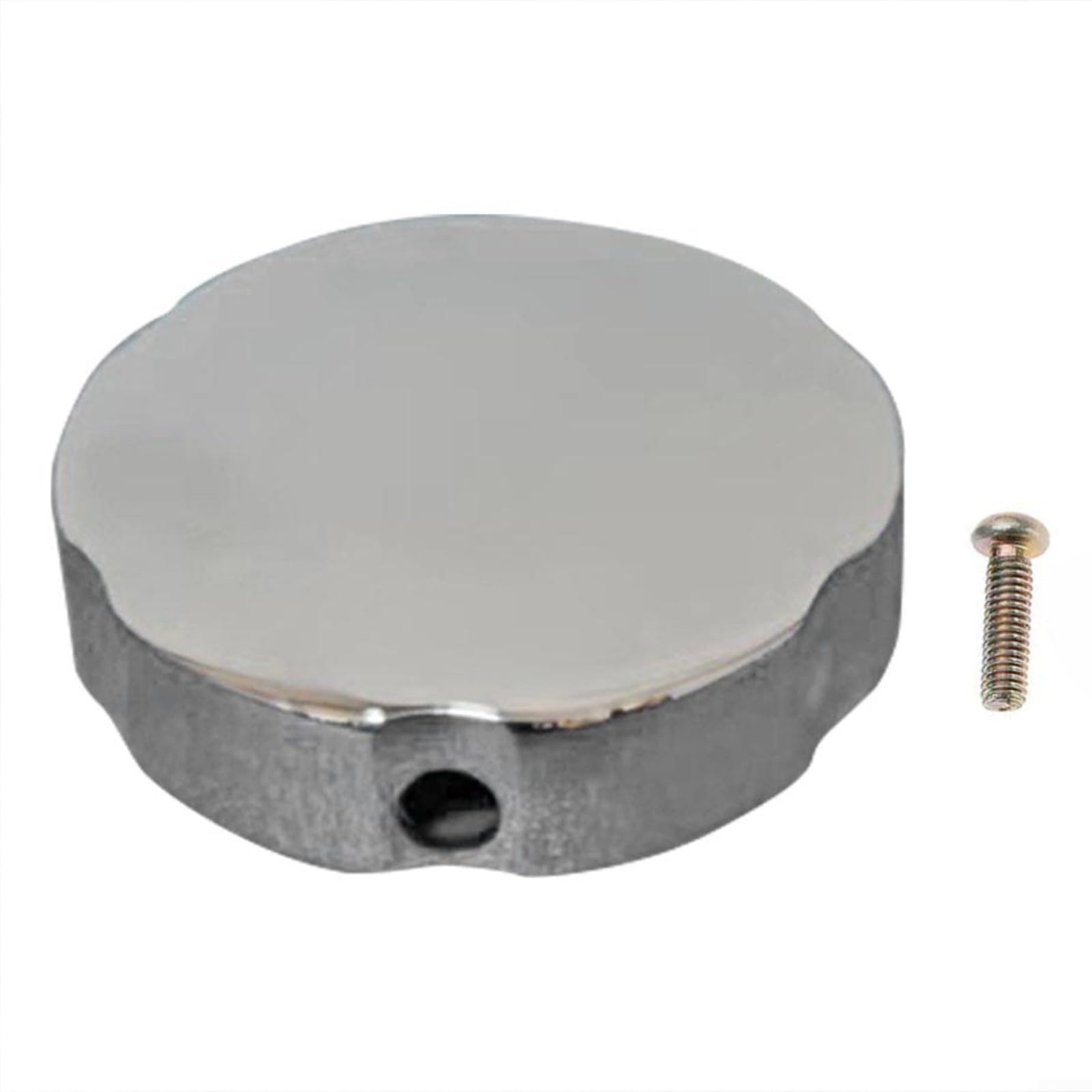BEYOEE Bathtub Rotating Knob Bath Control Knob Chrome Finish Zinc Alloy Overflow Prevention Diameter 74mm Hole Diameter 9.2mm for Bathroom Home Improvement Plumbing Fixtures,F1016-C