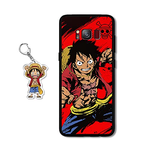 Funda Samsung Galaxy S8 Plus Anime Diseño [con Figura Llavero] Silicona TPU Cover Caso Dibujos Animados Carcasa para Samsung Galaxy S8 Plus