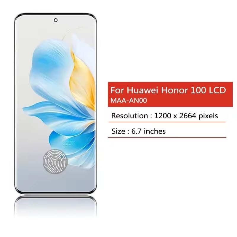Pièce détachée écran LCD tactile de 6.7 pouces Honor 100 violet - 2