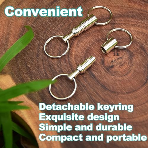 Image of Osilly 4PCS Quick Release Car Keychain, Detachable Auto Pull Apart Key Ring, Dual Split Separate Key Holder, Universal Fit