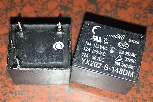 Relé electromecánico YX202-S-148DM de 48V con 4 pines para circuitos impresos