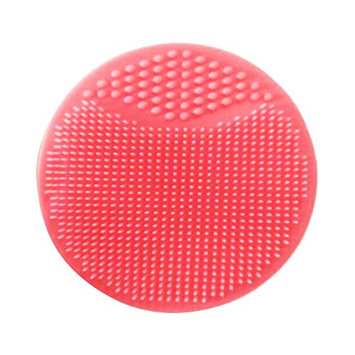 Yicare Face Scrubber Soft Silicone Scrubbies Facial Cleansing Pad Face Exfoliator Face Scrub Face Brush Silicone Scrubby for Massage Pore Cleansing Blackhead Removing Exfoliating (Pink)