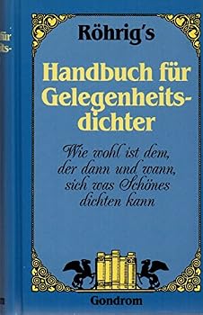 Hardcover Röhrig's Handbuch für Gelegenheitsdichter [German] Book