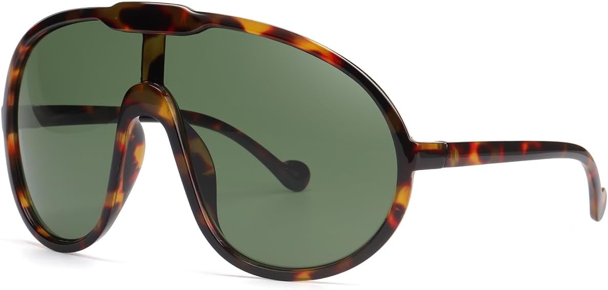 GFUIARA Trendy Oversized Sunglasses for Women Men Fashion Shield Aviator Sun Glasses UV400 Protection Goggles