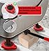 Furniture Lift Mover Tool Set - Heavy Duty Furniture Movers 700lbs Capacity, 360° Sliding Wheel Sliders for Moving Sofa/Refrigerator, Self-Adjusting Base Lifter, Anti-Fall Heavy Item Moving Kit