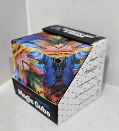 Magnetic 3D Infinity Cube Toy – Brain-Training Shape-Shifting Fidget Cube for All Ages Over 70+ Shapes (Multi-Color)
