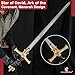 Armory Replicas™ - Authentic Sword of King Solomon - Templar Medieval Design in Striking Black Finish