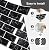 Tretizl 10 Sheets Thicker Design Peel and Stick Backsplash, Peel and Stick Wall Tiles, Subway Look Tiles Backsplash for Kitchen and Bathroom, 12"x12", Black