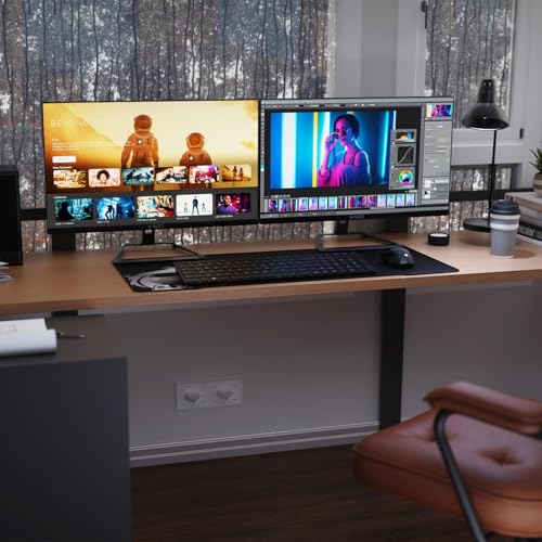 Kado Dual Monitor Setup - 2-Pack 32" 4K UHD Computer Monitor 3840x2160 60Hz VESA Mount HDMI DisplayPort Office Gaming Hybrid Built-in Speakers (U32X Dual Series)