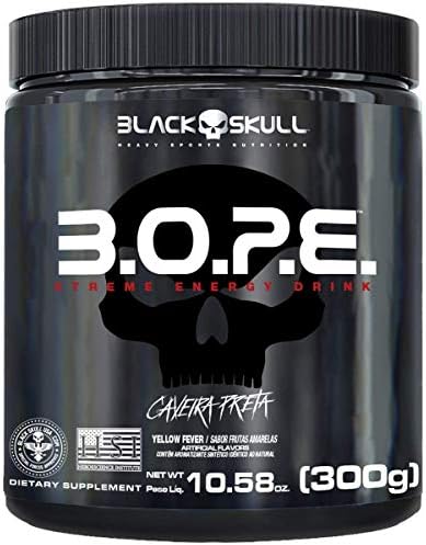 B.O.P.E Pré Treino - 300G Frutas Amarelas - Black Skull, Black Sk...
