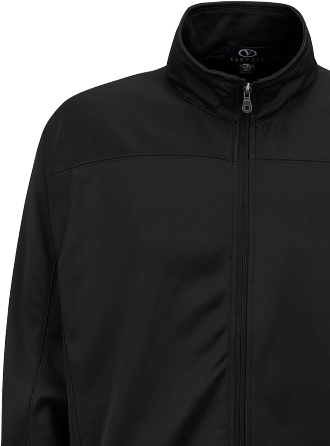 Vantage Apparel Men's Collegiate Full Zip Soft Shell Micro Fleece Jacket, Vanderbilt Commodores, Black, Small