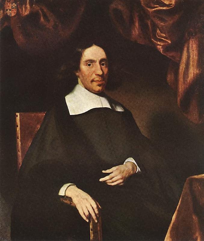 Portrait de Justus Criex Nicolaes Maes affiche toile décor salon 60x90