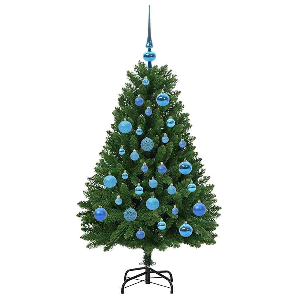 Sztuczna choinka zielona, 120 cm, PCW i metal, realistyczne gałązki, składana, stabilna struktura do użytku wewnątrz i na zewnątrz, łatwy montaż