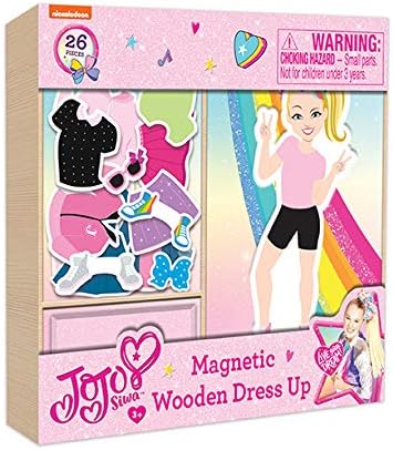 TCG Toys JoJo Siwa - 26 Piece Magnetic Wood Dress Up