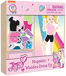TCG Toys JoJo Siwa - 26 Piece Magnetic Wood Dress Up