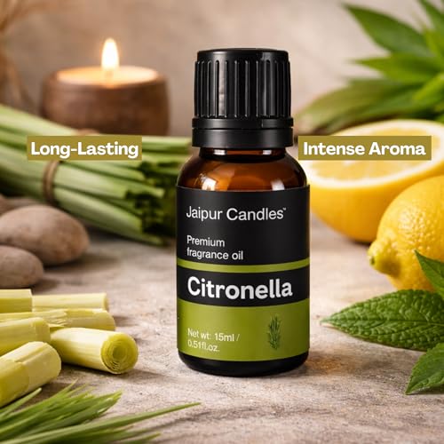 Image of Fragrance Oil | 15 ml | Aroma Oil for Home Fragrance | Best for Aromatherapy | Use in Diffusers, Candles, Air Fresheners (15ML, citronella)