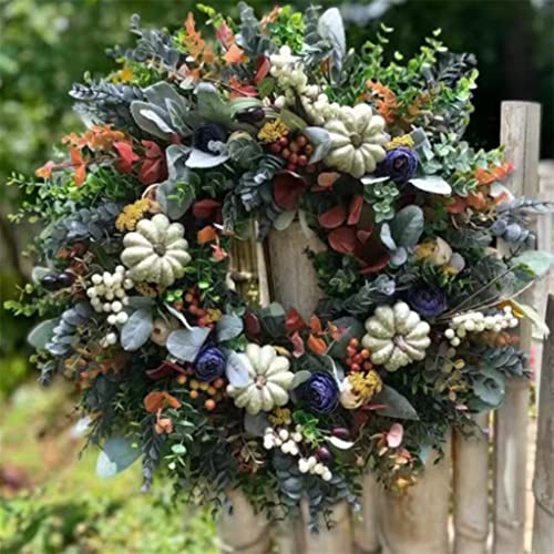 Couronne d'eucalyptus à offrir pour une décoration d'automne