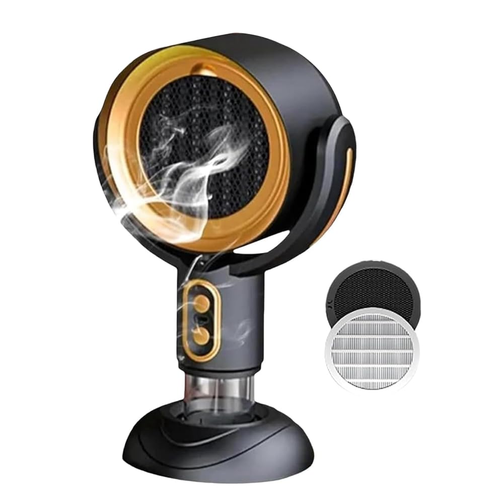 Steowsey Smoke Fan Removable and Washable Filter Portable Smokeaway Fan for Smoke, Smoke Away Purifier Fan A