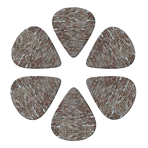 Old Brick Wall Lot de 6 médiators pour guitare acoustique, guitare électrique, basse, ukulélé – fins, moyens et épais. - Les Beatles, Paul McCartney, John Lennon, RIngo Starr, George Harrison Old Brick Wall Lot de 6 médiators pour guitare acoustique, guitare électrique, basse, ukulélé – fins, moyens et épais. – Image 5